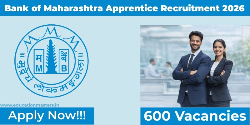 Bank of Maharashtra Apprentice Recruitment 